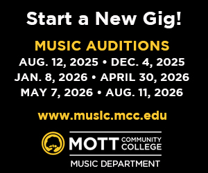 Mott Community College Music ad banner