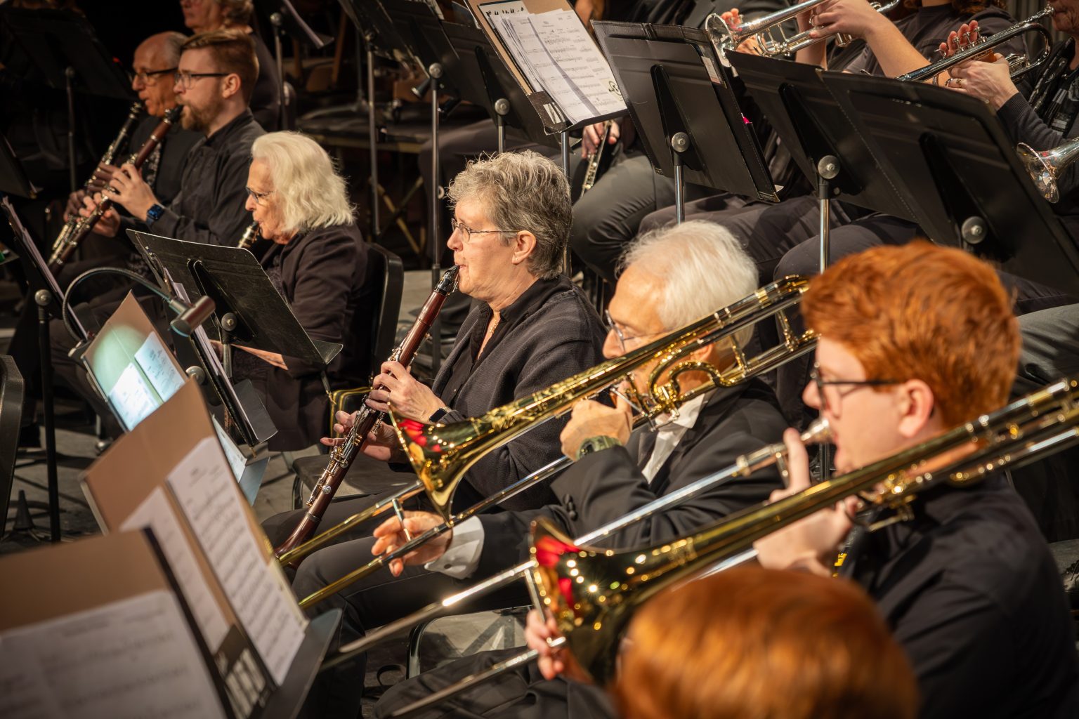 Gallery 1 - Trombones and clarinets performing