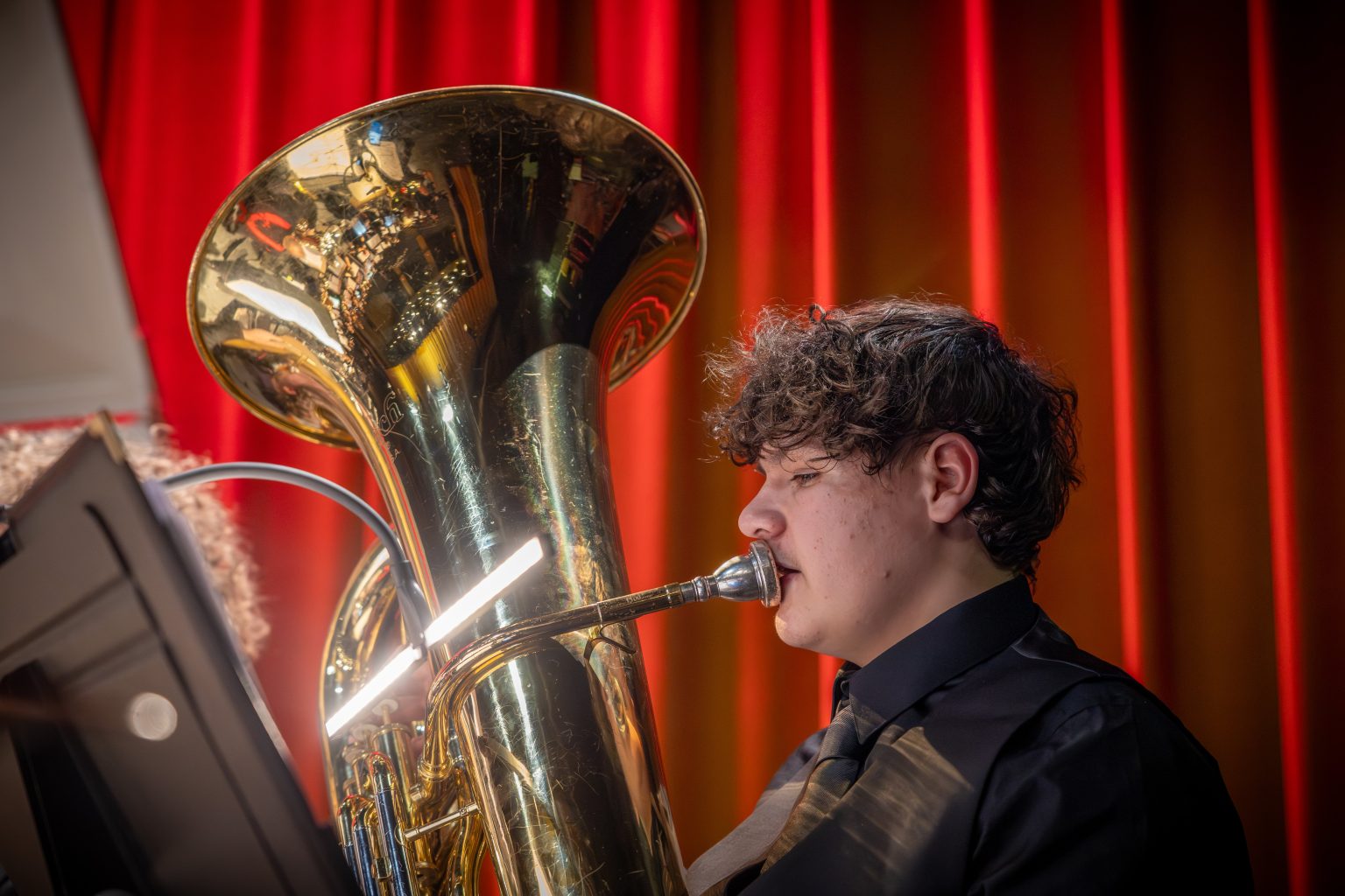 Gallery 2 - A young tuba player