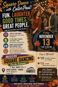 Modern Square Dance Party OPEN TO THE PUBLIC (all steps taught during the event)
