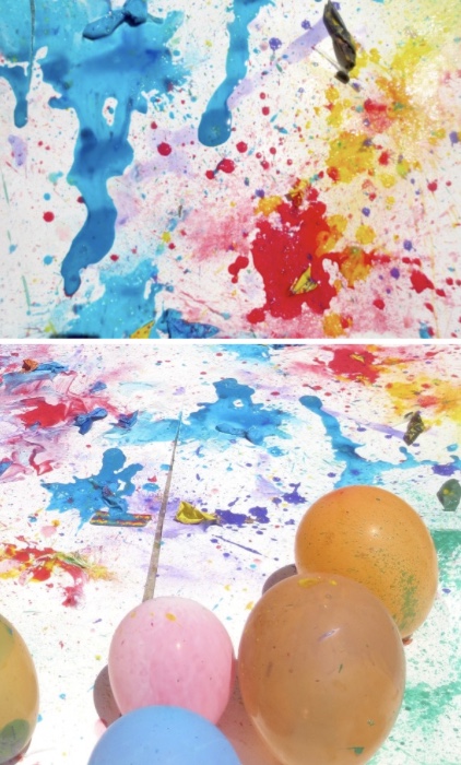 Gallery 2 - Mommy and Me Gross Motor Outdoor Balloon Pop Painting Experience