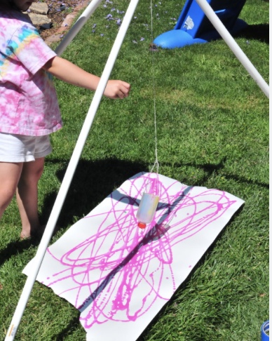 Gallery 2 - Pendulum Painting: A toddler friendly process art event