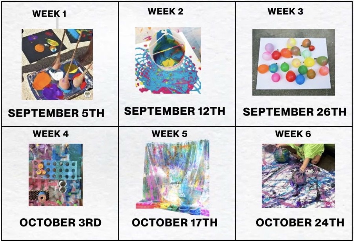 Gallery 3 - Pendulum Painting: A toddler friendly process art event